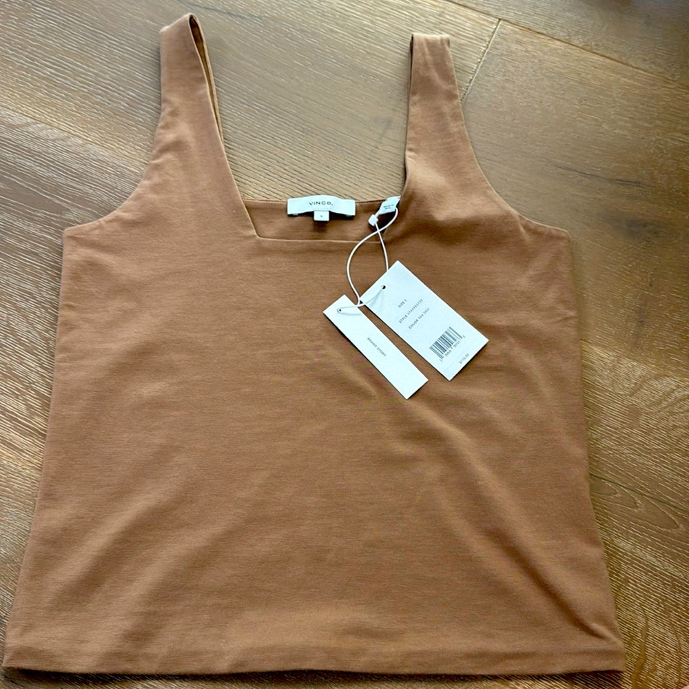 VINCE Square-Neck  Tank